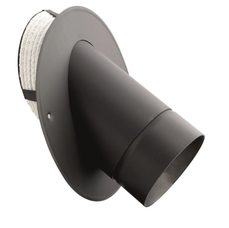 Racord telescopic cos fum 45GR cu etansare rezitenta termica 600°C