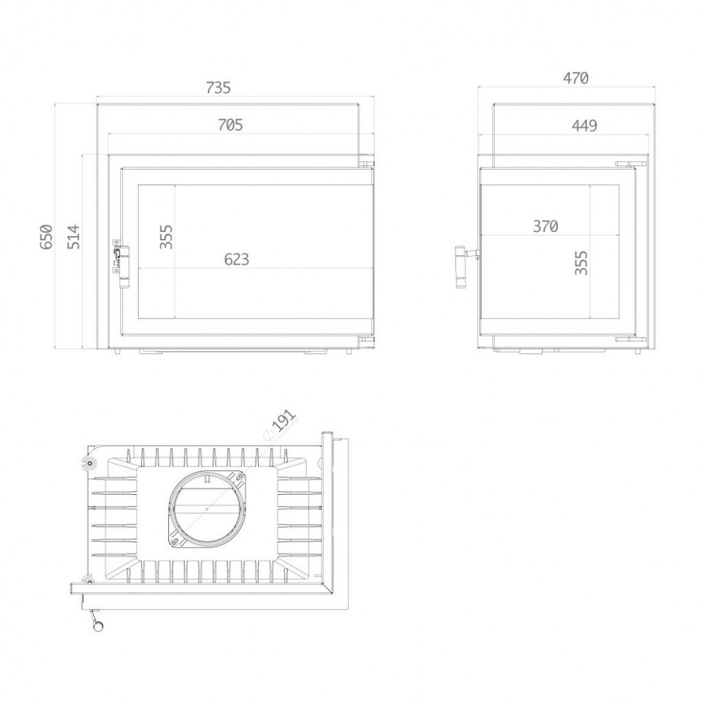 F700 Sticla Dreapta Fara Stalp