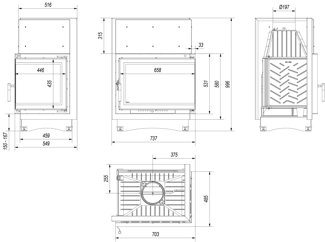 Z120 EVO MODERN STICLA DREAPTA FARA STALP