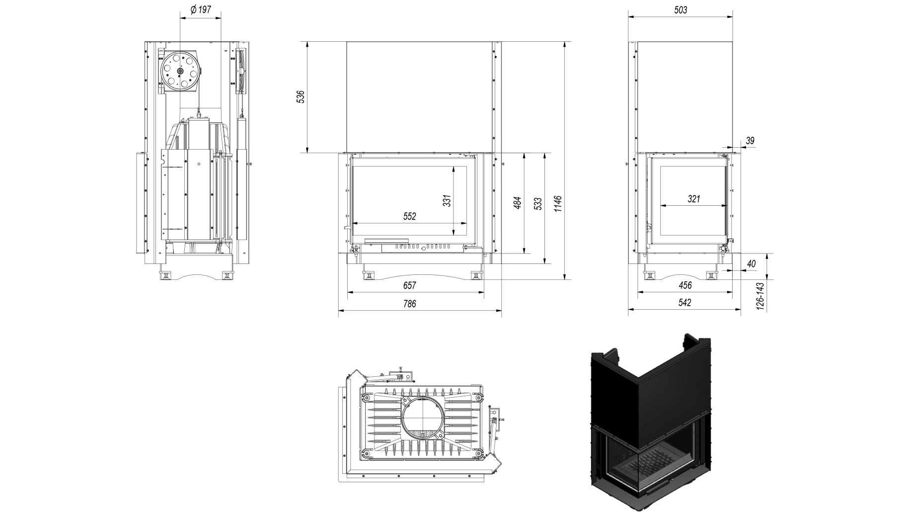 M 80 Sticla Stanga + Deschidere Verticala, cu sistem lift