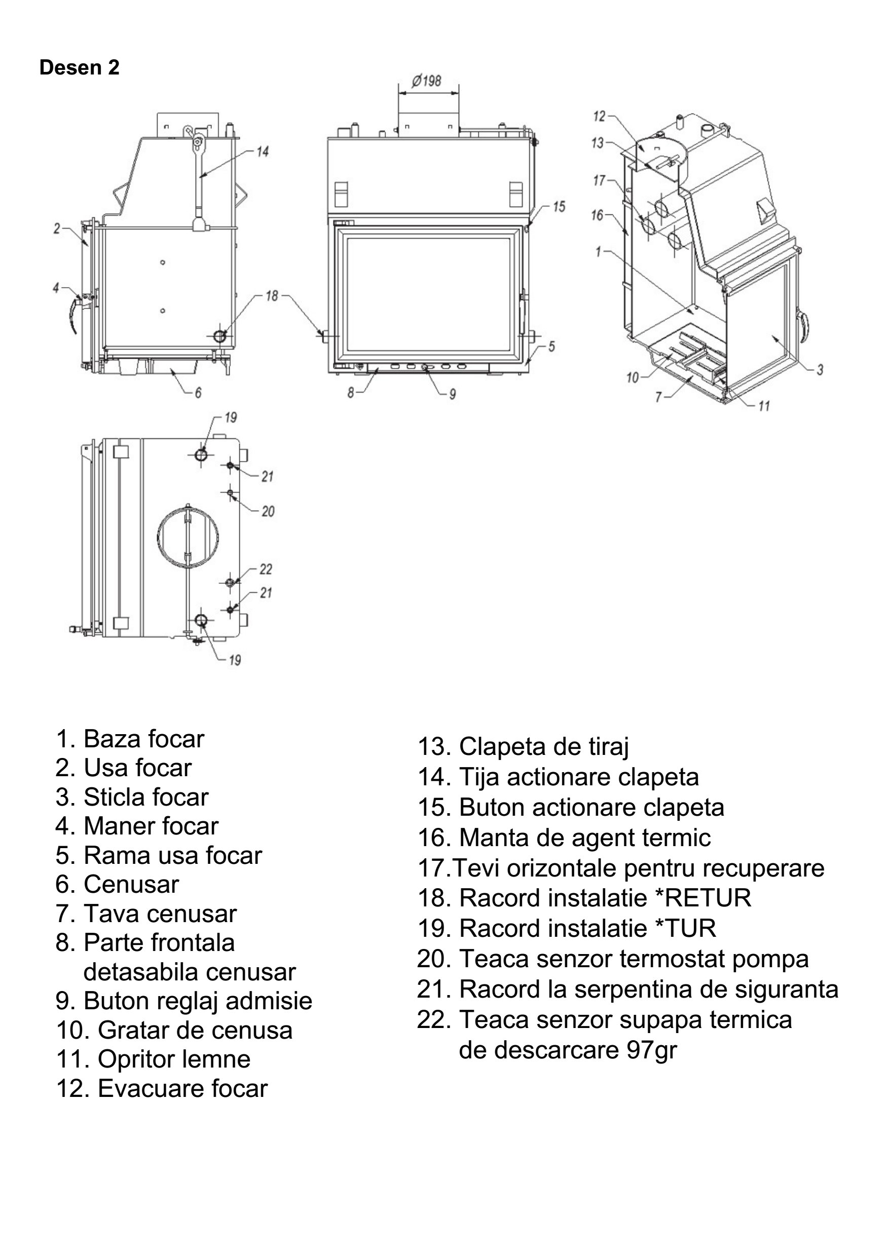 Z150 Sticla Stanga Fara Stalp