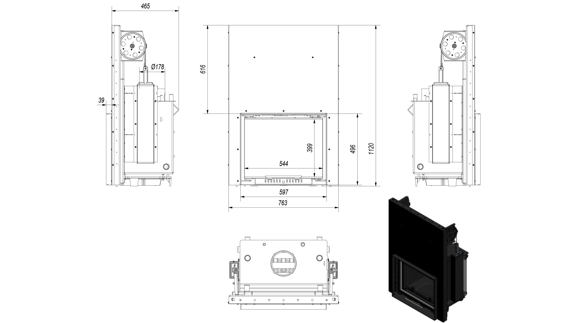 M120 Deschidere Verticala cu sistem lift