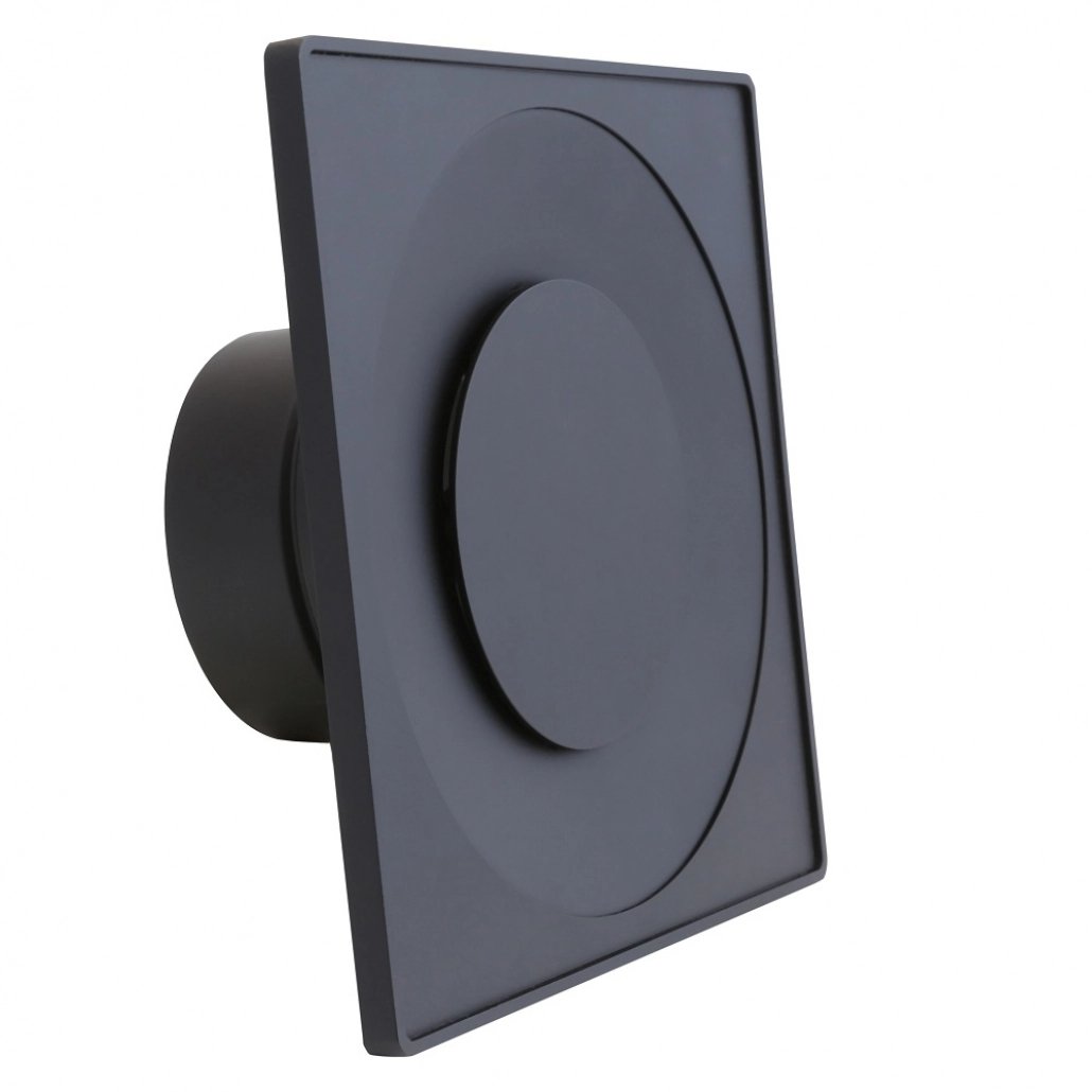 Anemostat patrat negru - fi100 / fi125 / fi150 - Modern